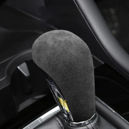Car Gear Shift Knob Cover Suede