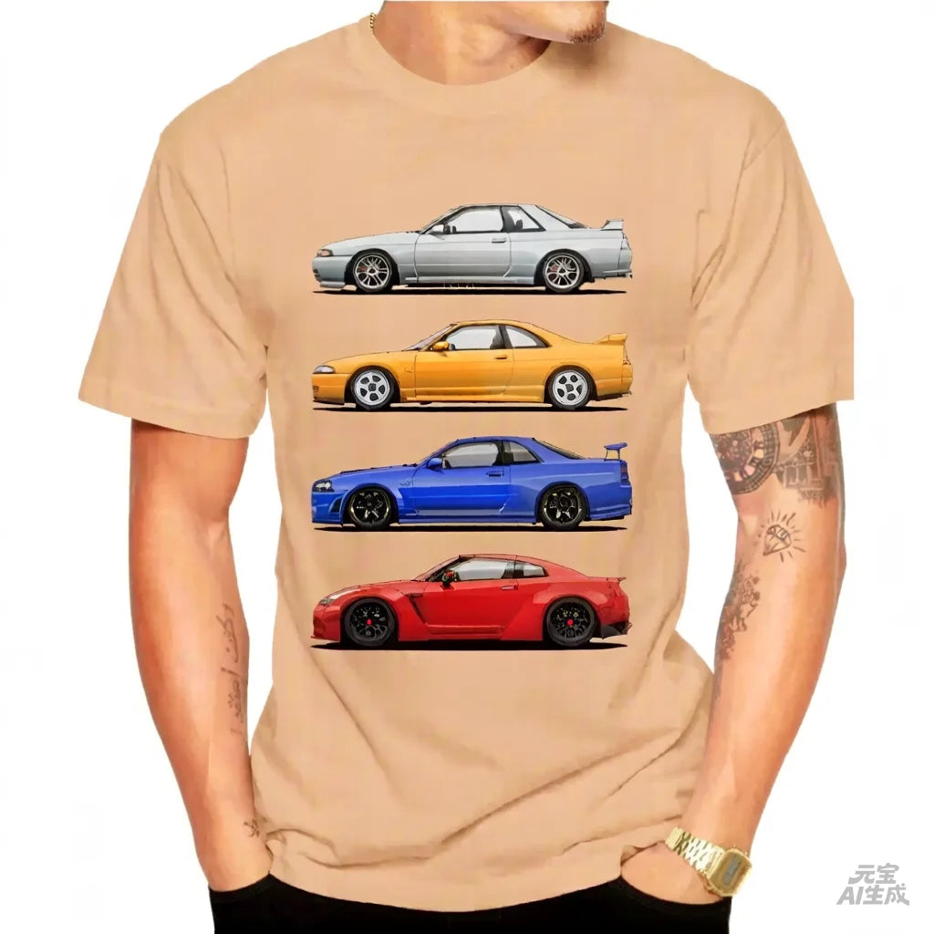 Skyline Car Cotton Shirt