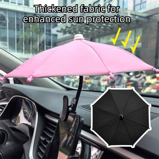 Car Phone Sun Shade Umbrella – Anti-Glare Clip Mount | 11 Colors