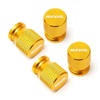 CNC Aluminum Tire Valve Stem Caps – Set of 4 | 7 Colors