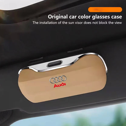 Car Sun Visor Glasses Case – ABS Eyeglasses Box Clip Holder
