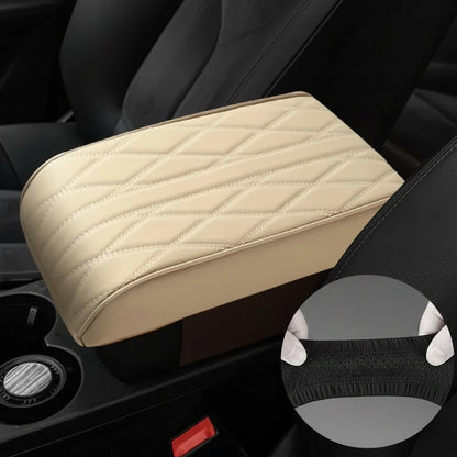 Wave Embroider Leather Car Armrest