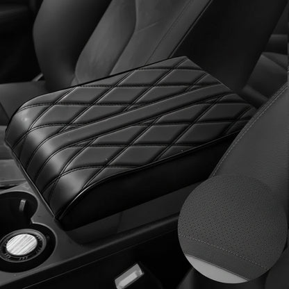 Wave Embroider Leather Car Armrest