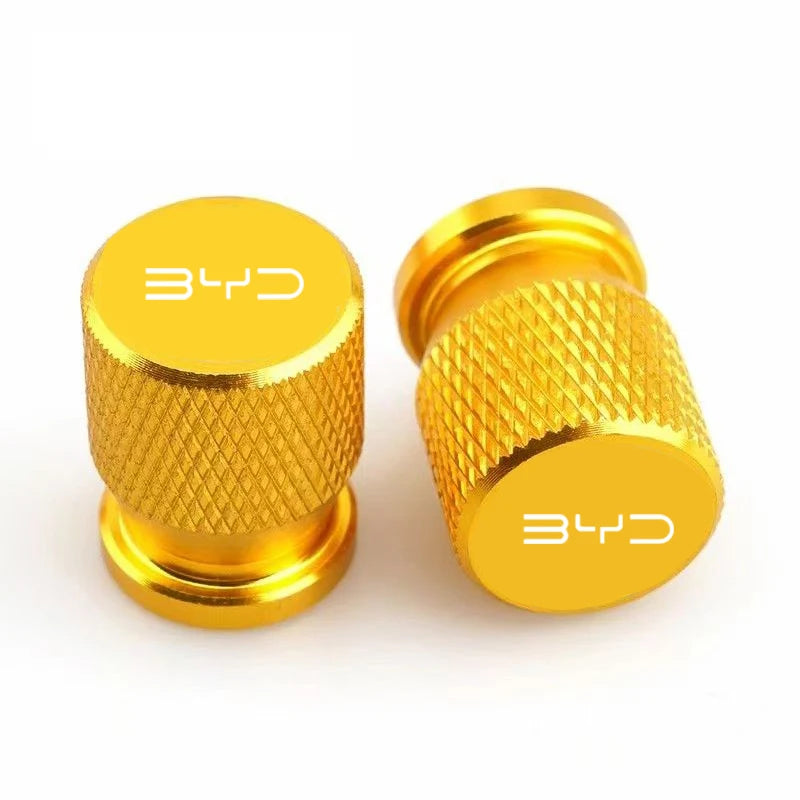Chrome Aluminum Tire Valve Stem Caps – Set of 4 | 6 Colors