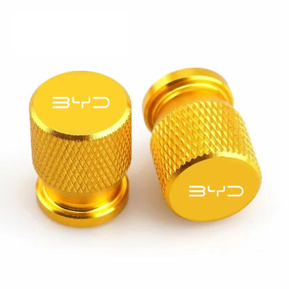 Chrome Aluminum Tire Valve Stem Caps – Set of 4 | 6 Colors