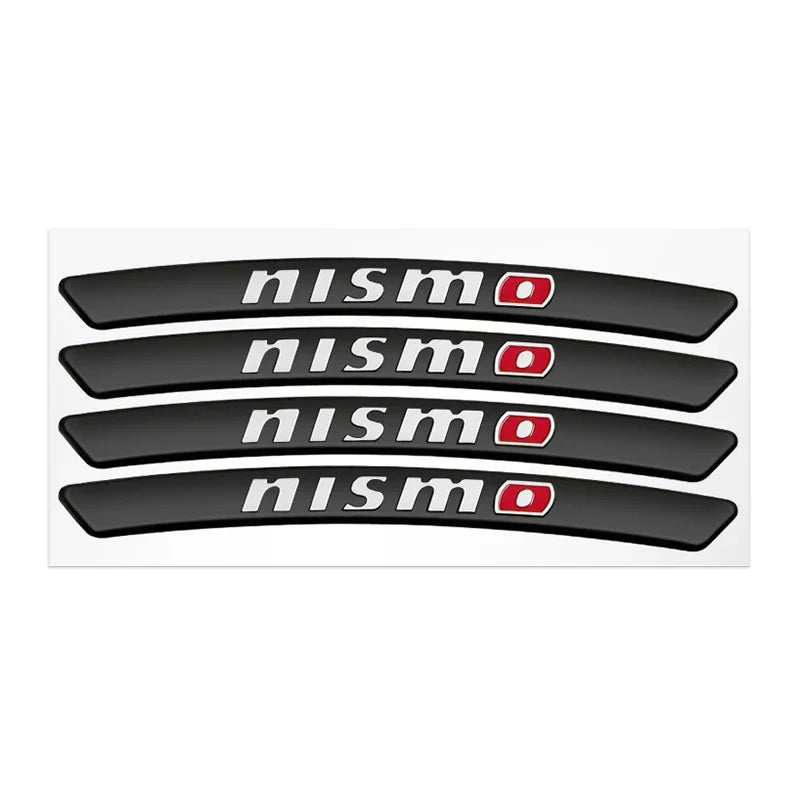 Aluminum Car Wheel Hub Stickers – Tire Rim Decoration (4 pcs)