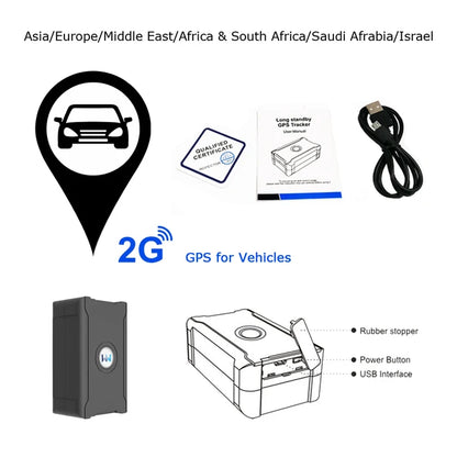 2G/4G GPS Tracker No SIM – Vehicle & Asset Tracking 6000mAh