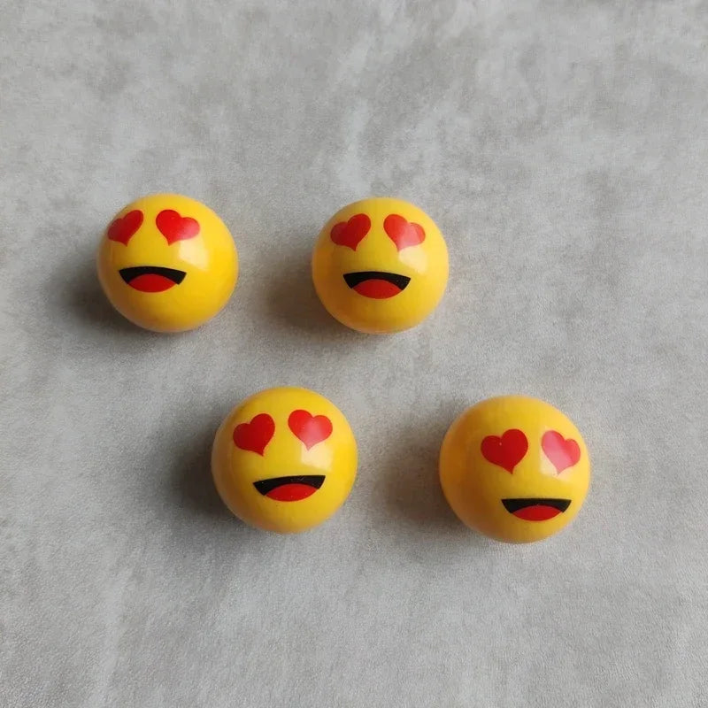 4Pcs/Set Smiley Ball Tire Valve Caps