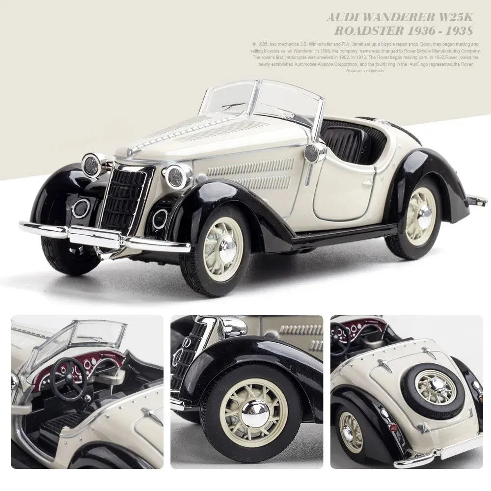 1:32 Diecast Pull Back Toy Car Model – Openable Doors Collectible