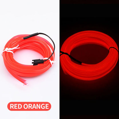 5m Car Interior LED Strip Light – USB Ambient Atmosphere Lamp (5V DIY)