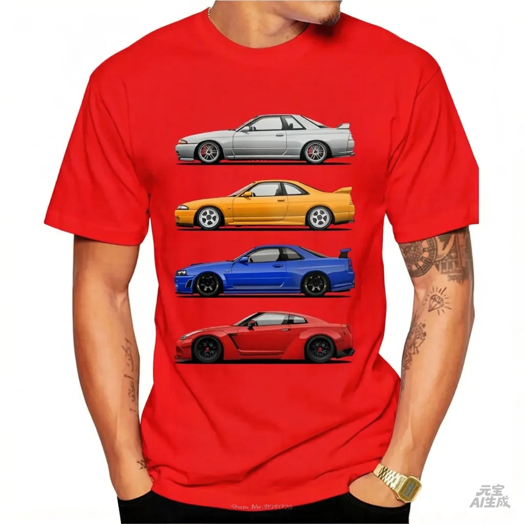 Skyline Car Cotton Shirt
