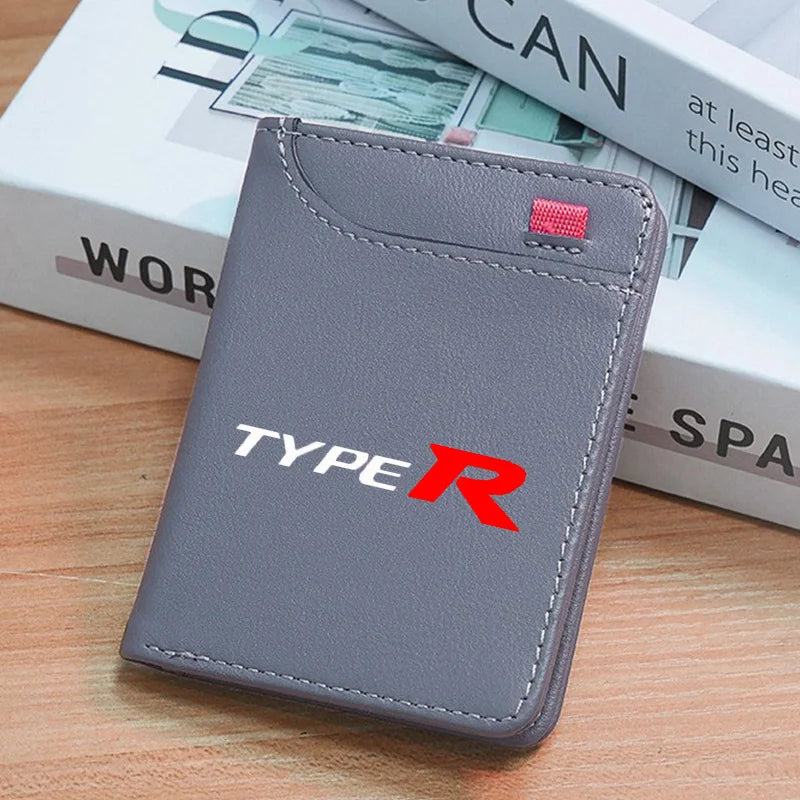 Ultra-Slim Carbon Fiber Card Holder | PU Leather Mini Wallet