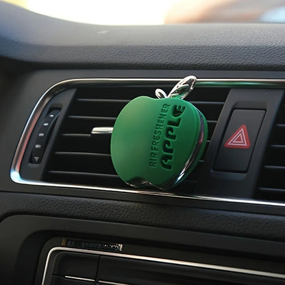 Apple-Shaped Car Air Freshener | Floral Fragrance Vent Clip
