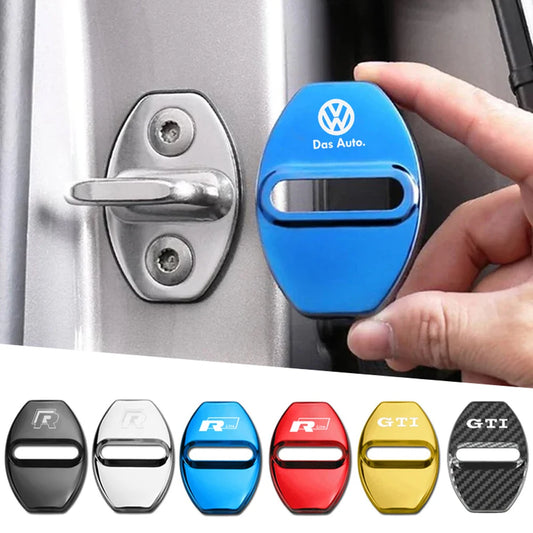 Car Door Lock Protection Covers - Set of 4 with Logo Options