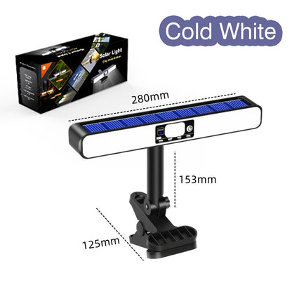 Solar Motion Sensor Light - 160 LED Clip-On Outdoor Lamp