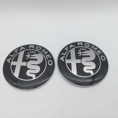 Car Hood Emblem Badge 7.4cm – Front & Rear Trunk Decal Sticker Set of 2