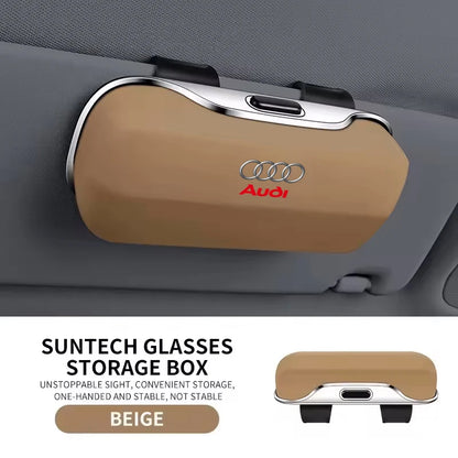 Car Sun Visor Glasses Case – ABS Eyeglasses Box Clip Holder