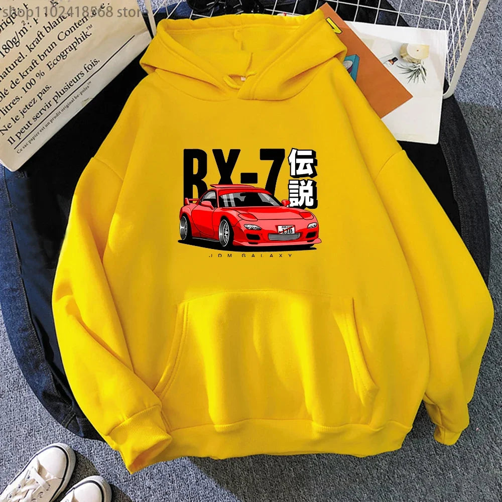 Car Culture Graphic Hoodie – Unisex Fleece Pullover