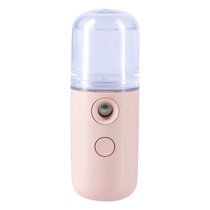 Mini USB Cool Mist Humidifier – Portable 30ml Rechargeable Face Sprayer for Car, Home & Office
