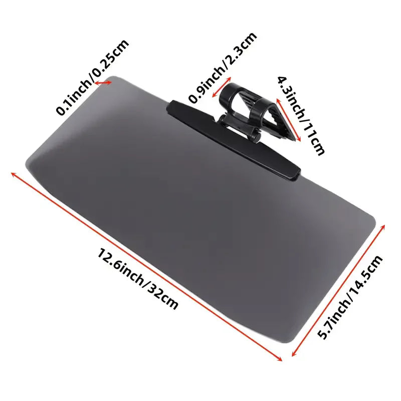 Car Anti-Glare Sun Visor Mirror – UV Protection Sunshade