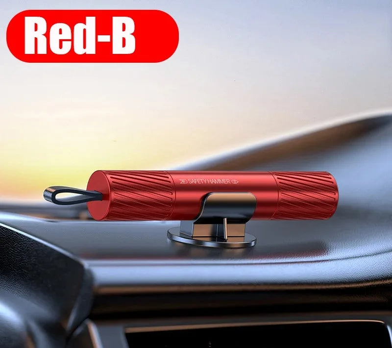 Car Emergency Hammer - Window Breaker & Seatbelt Cutter