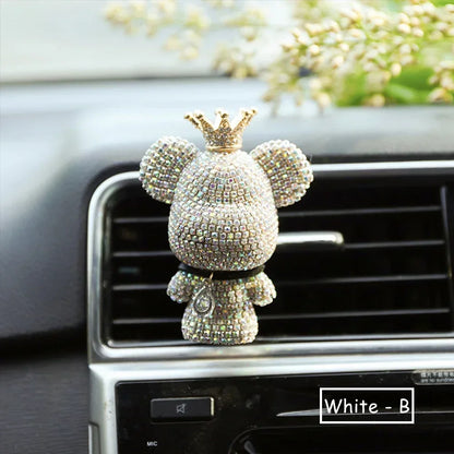 Rhinestone Bear Car Ornaments
