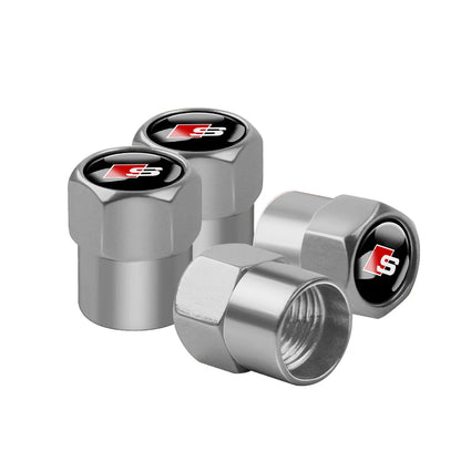 4Pcs Metal Valve Cap Sline Style