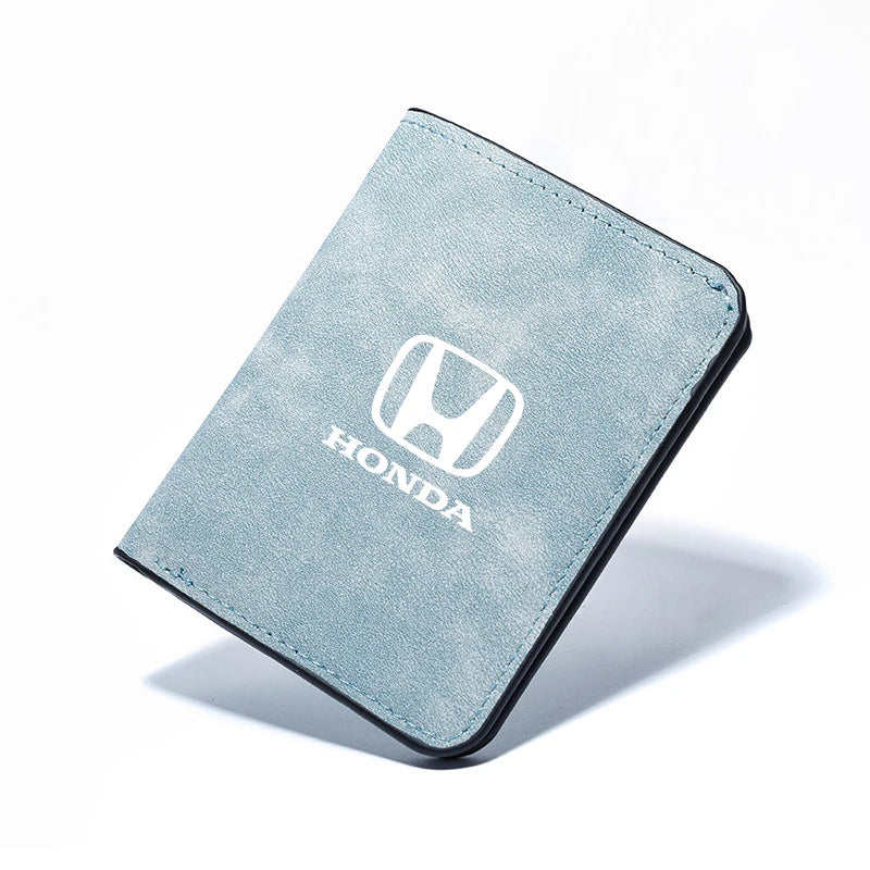 Driver License Cover & Credit Card Wallet Holder – Leather ID Clip