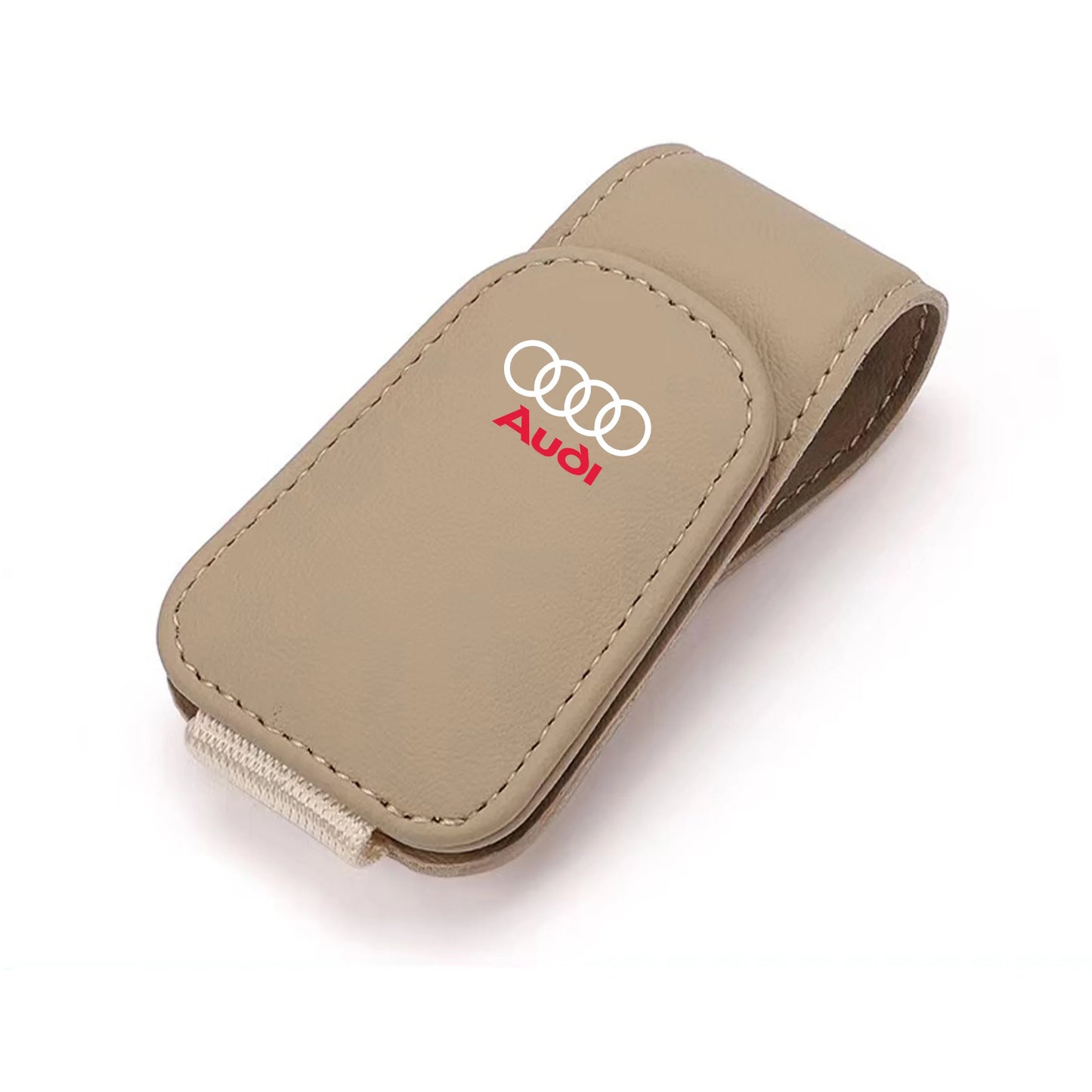 Car Sun Visor Glasses Clip – Leather Sunglasses & Card Holder