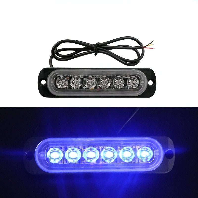 2-Piece LED Strobe Warning Light Kit 12V/24V