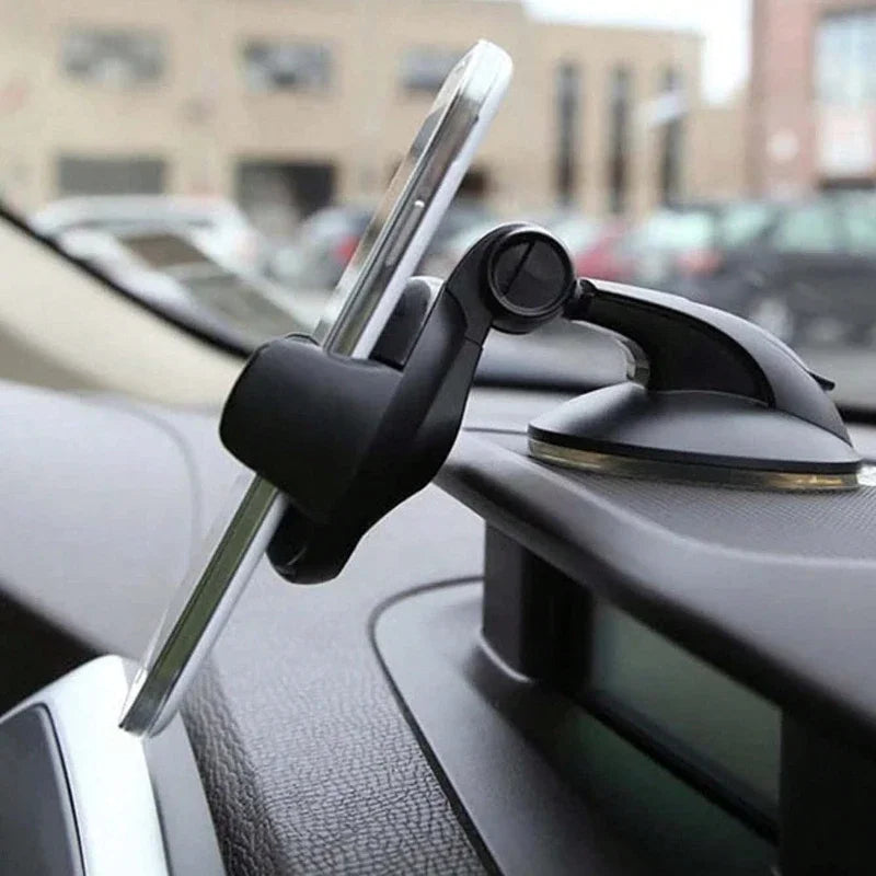 Universal Car Phone Holder – Windshield & Dashboard Suction Mount