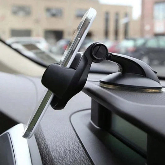 Universal Car Phone Holder – Windshield & Dashboard Suction Mount