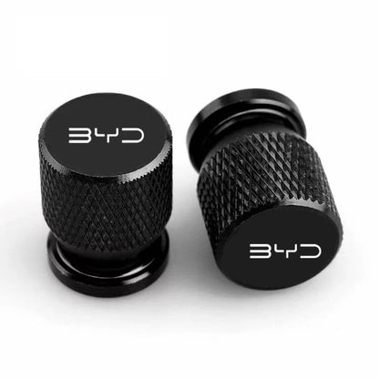 Chrome Aluminum Tire Valve Stem Caps – Set of 4 | 6 Colors