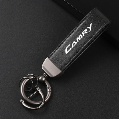 Camry Leather Car Keychain