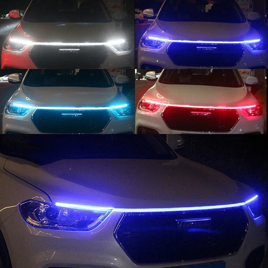 12V LED Car Hood Ambient Strip Light – DRL Daytime Running Light