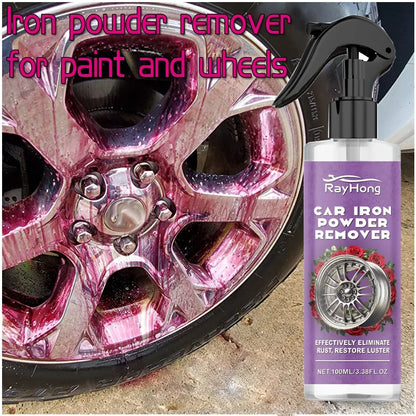 Car Iron Particle & Rust Remover Spray – Paint & Wheel Cleaner (3 x 100ml)