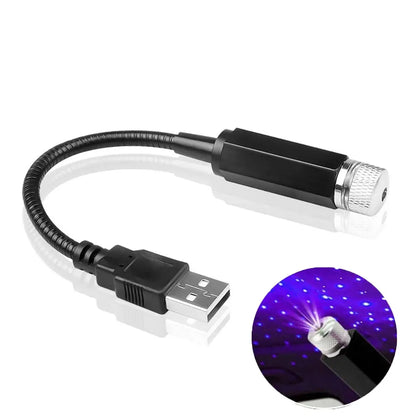 USB Starry Sky Car Roof Light Projector