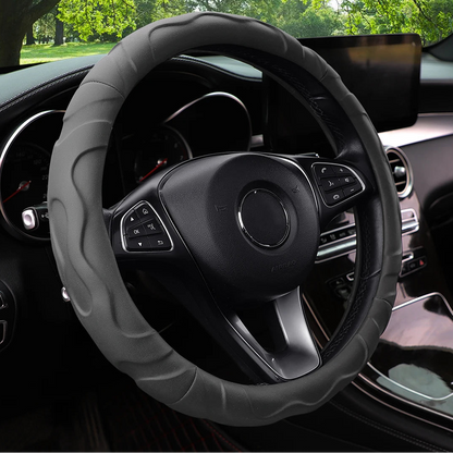 Lamb Skin Texture Sports Steering Wheel Cover