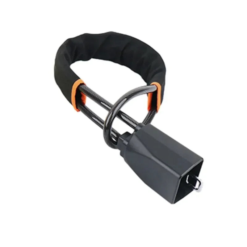 Universal Steering Wheel Lock – Anti-Theft Steel Cable with Window Breaker