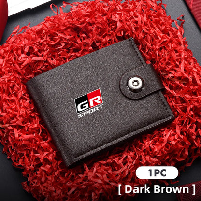 PU Leather Snap Button Wallet & Coin Purse – Classic Card Holder