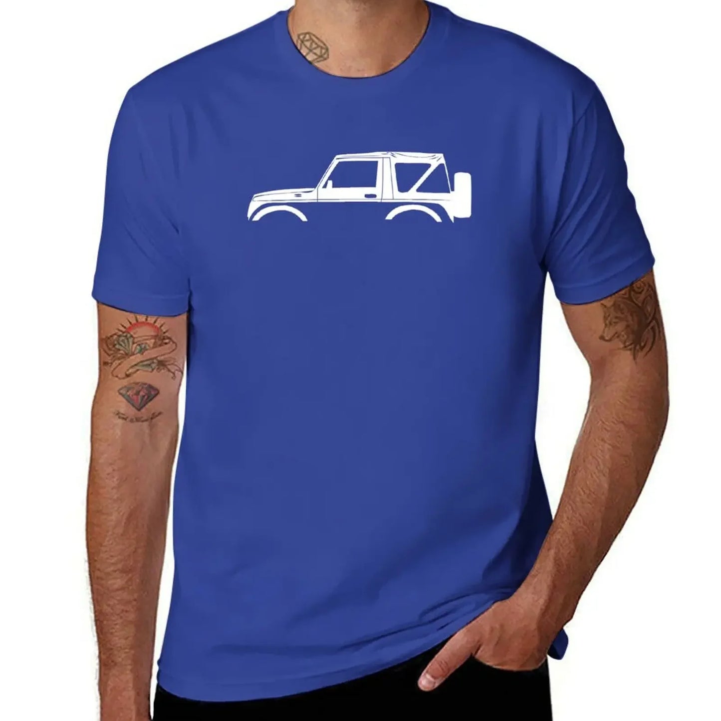 Car Silhouette Graphic T-Shirt – Oversized Cotton Tee