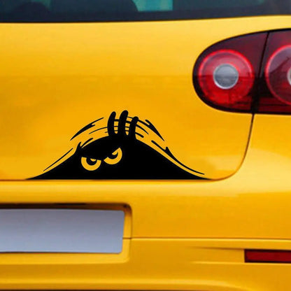 3D Big Eyes Car Headlight Sticker – Waterproof Self-Adhesive Decal