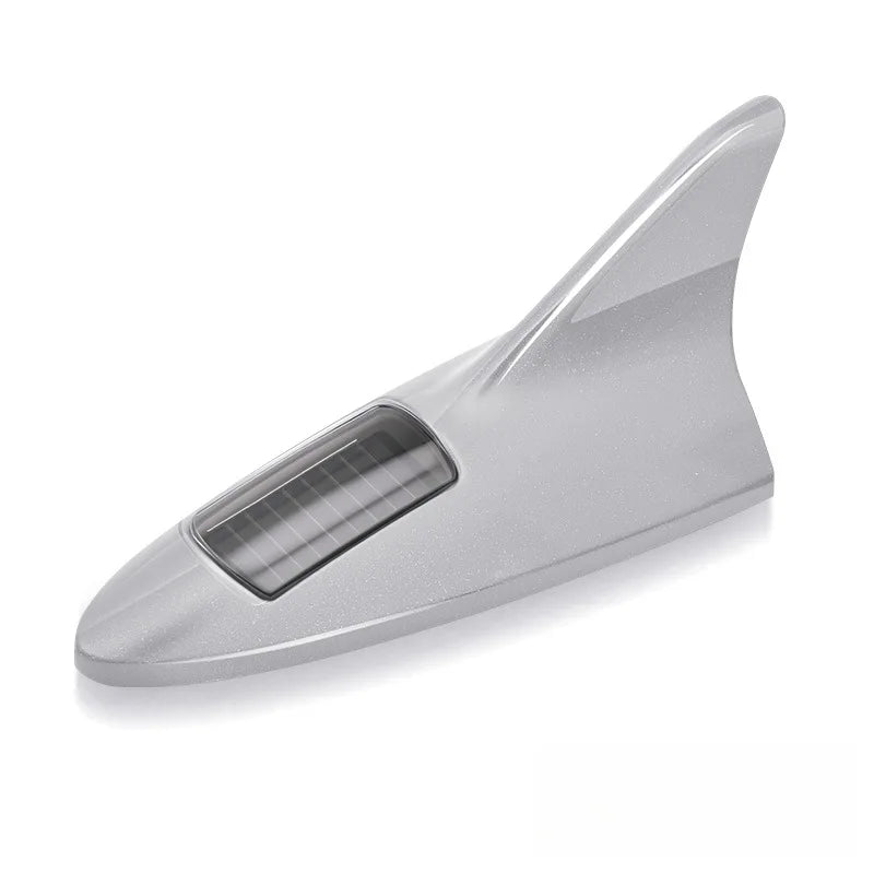Car Solar LED Anti Collision Light Shark Fin Antenna