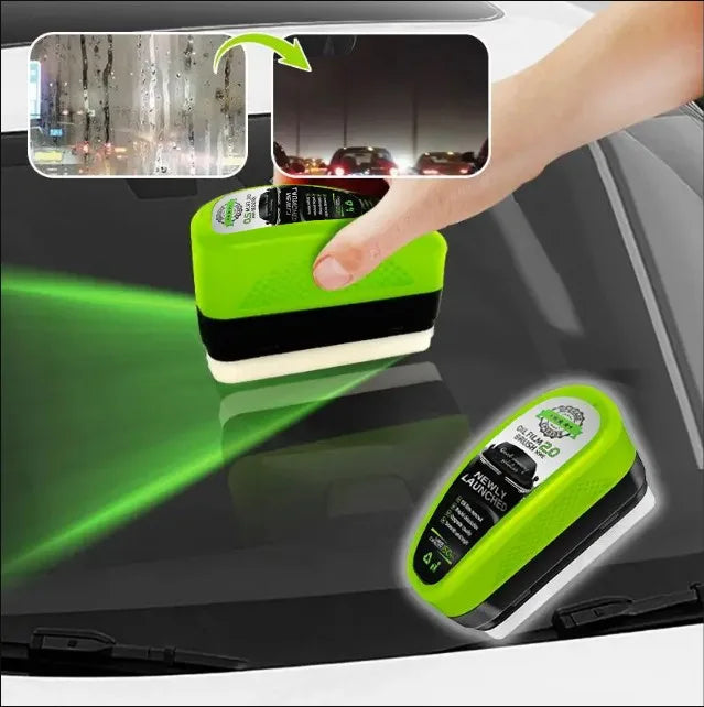 Windshield Glass Oil Film Remover - Streak-Free Clarity Brush