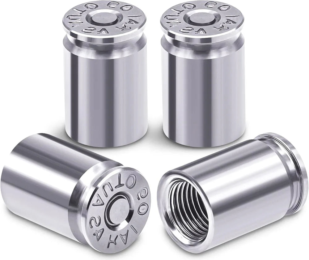4PCS Aluminum Alloy Car Tire Valve Stem Caps