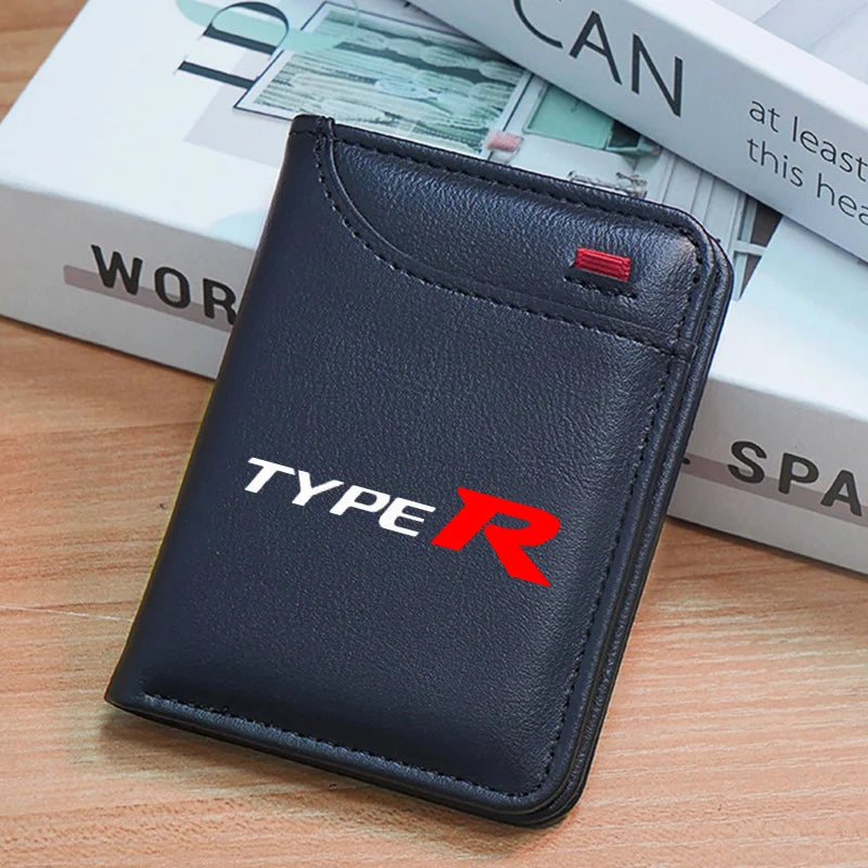 Ultra-Slim Carbon Fiber Card Holder | PU Leather Mini Wallet