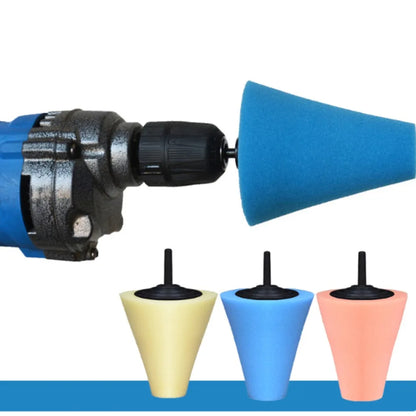 Sponge Polishing Cone Set – 3pcs Drill Buffing Pads