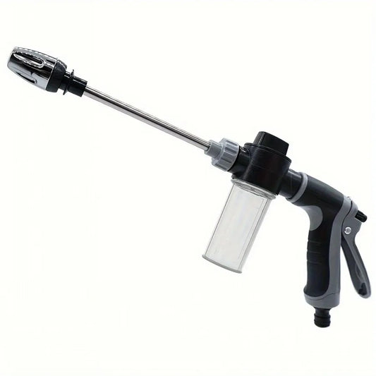 High-Pressure Car Wash Water Gun with Foam Cannon & Adjustable Nozzle