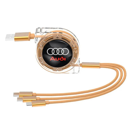 3-in-1 Retractable Fast Charging Cable