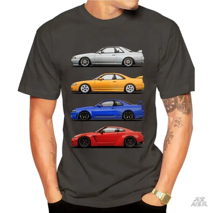 Skyline Car Cotton Shirt